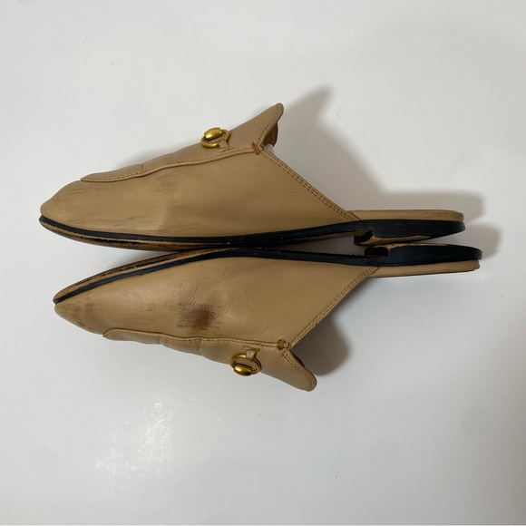 Gucci Women’s Pre-Owned Princetown Loafer Mule Leather Cream Size 39 - Picture 6 of 12